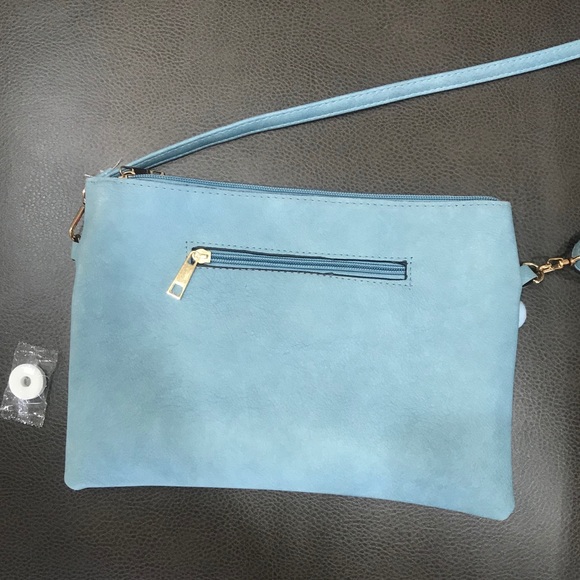 Baby blue bohemian crossbody - Picture 3 of 5